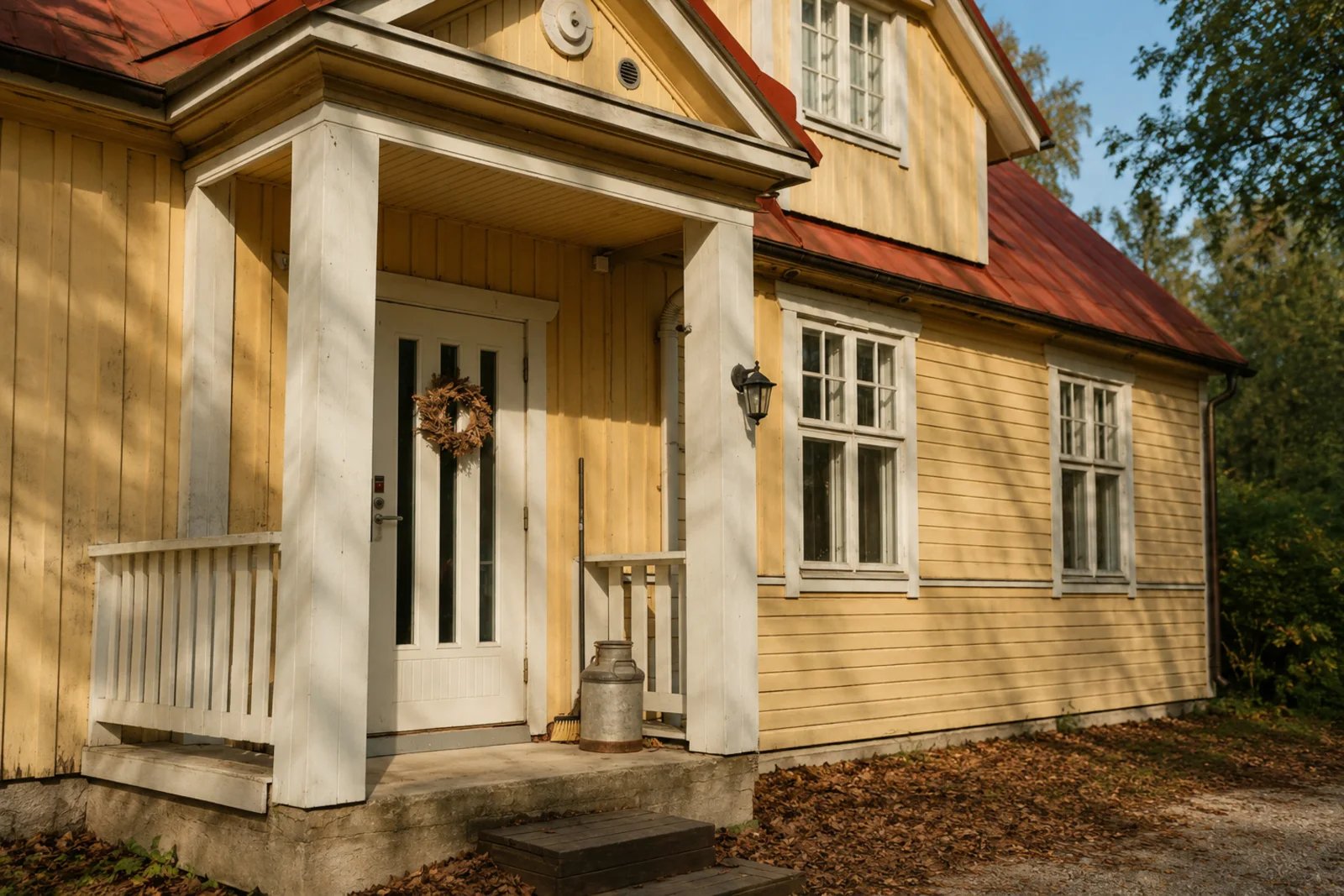 Tuholaistorjunnan ammattilainen tarkastaa kotitalouden rakennusta